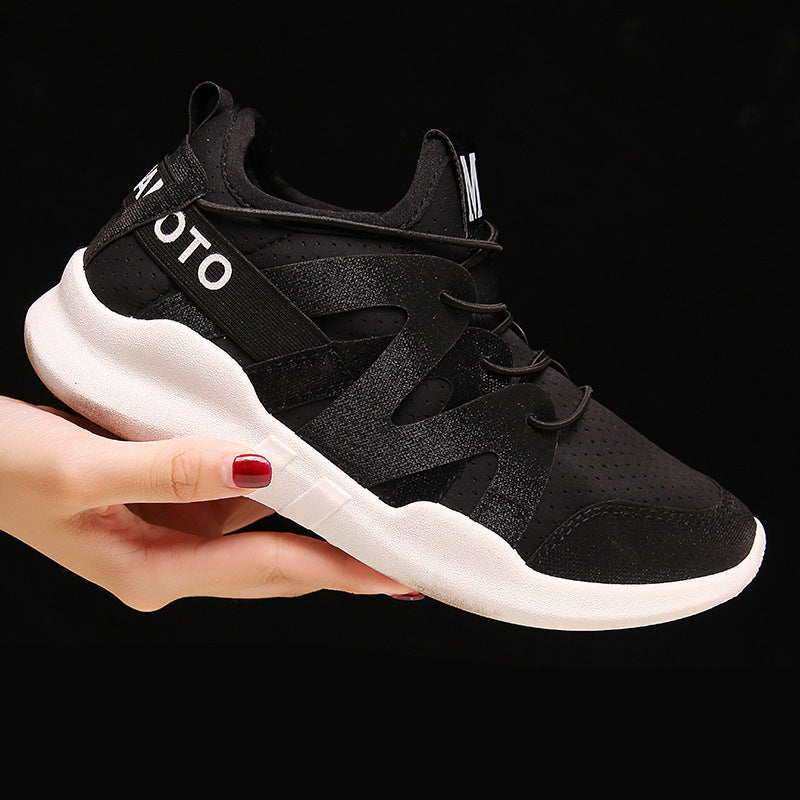 Chaussures de sport blanches pour femmes, chaussures de course décontractées et respirantes - LUXARAH