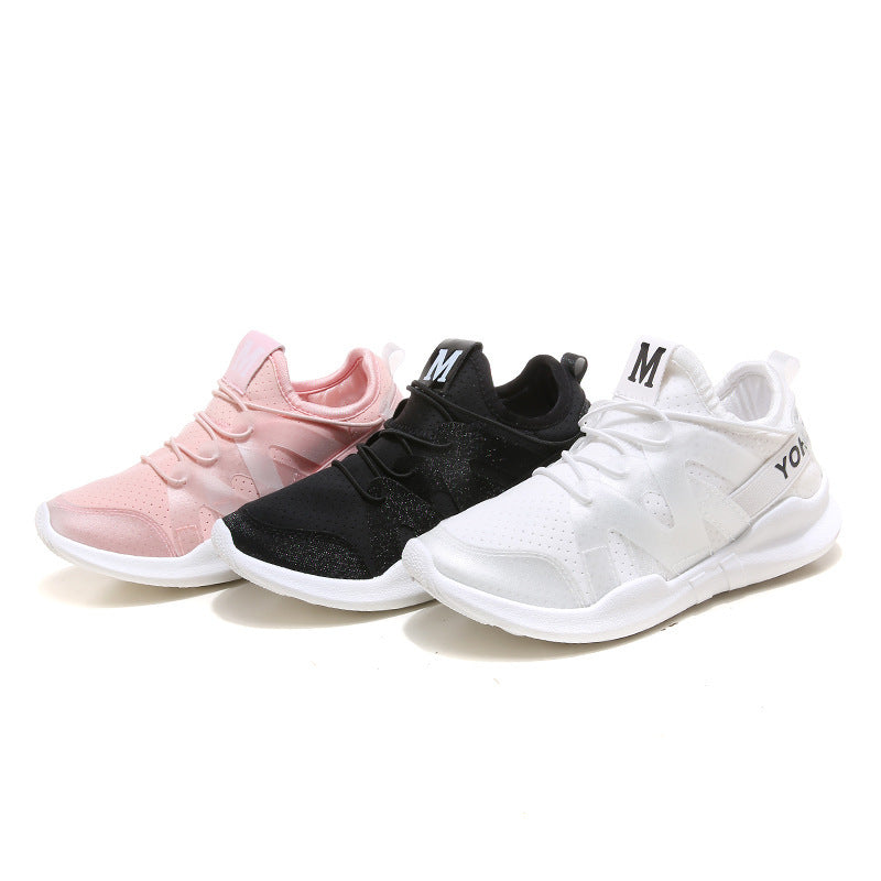 Chaussures de sport blanches pour femmes, chaussures de course décontractées et respirantes - LUXARAH