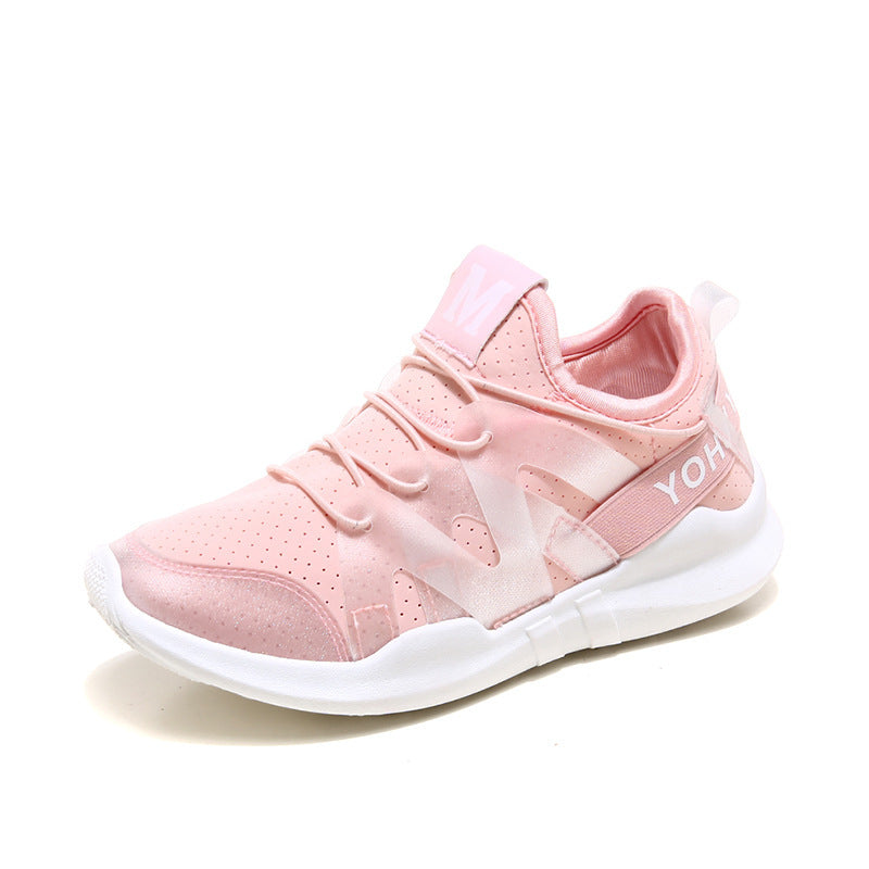 Chaussures de sport blanches pour femmes, chaussures de course décontractées et respirantes - LUXARAH