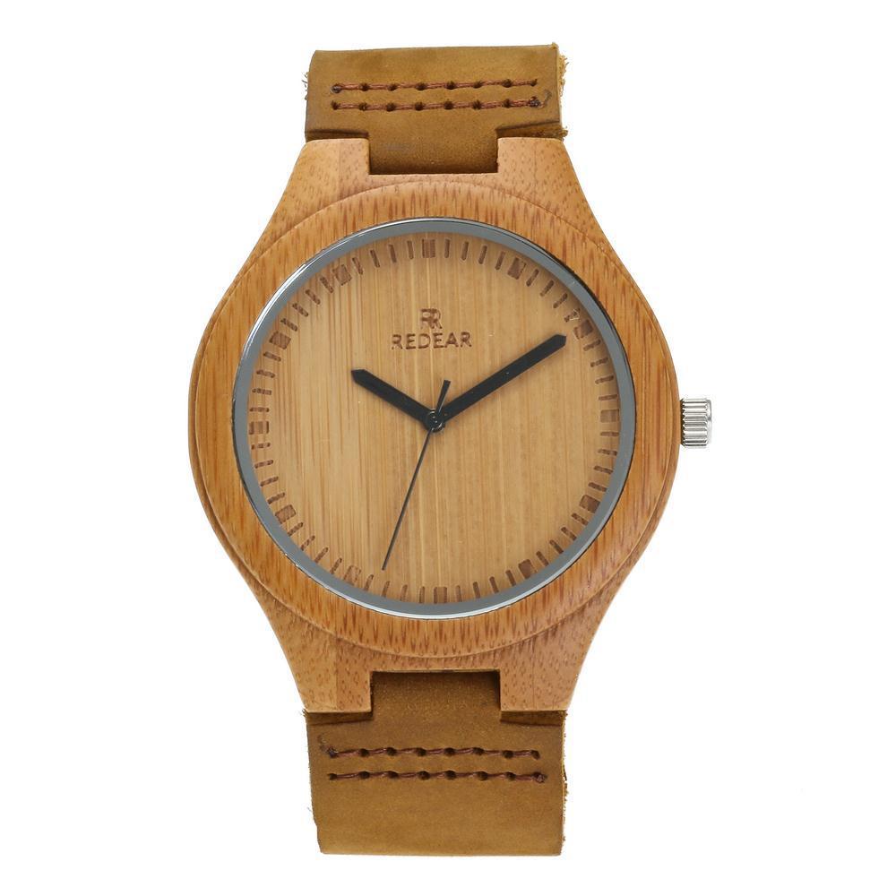 Montre en bois cuir couple modèles montres bambou et bois