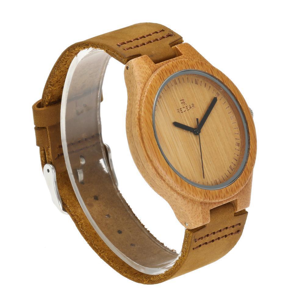 Montre en bois cuir couple modèles montres bambou et bois