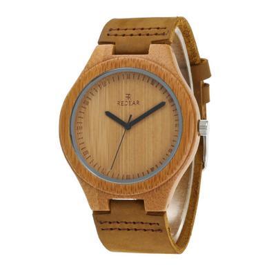 Montre en bois cuir couple modèles montres bambou et bois