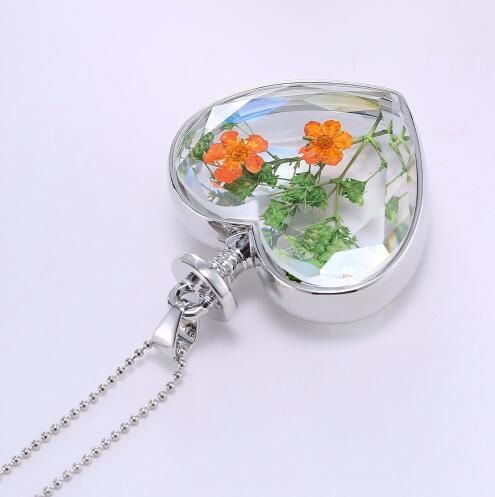Collares colgantes de cristal de moda