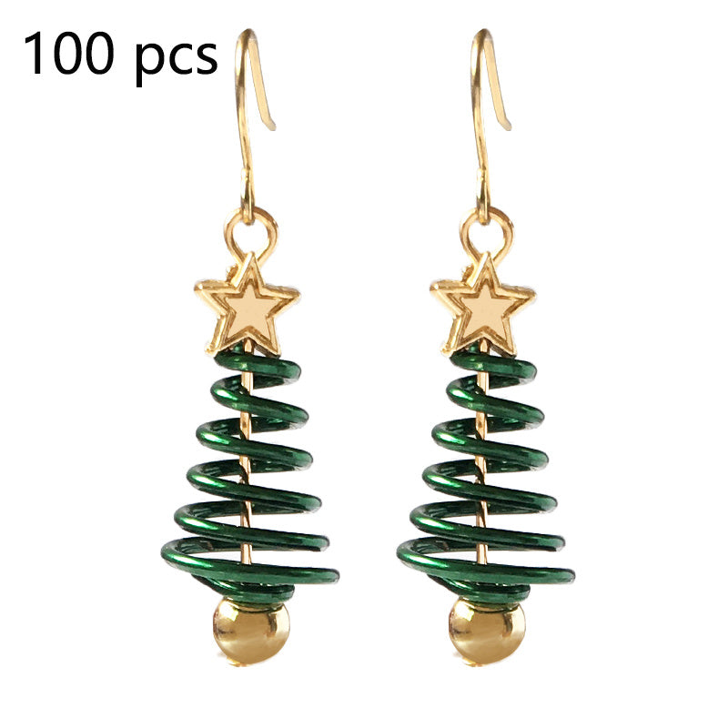 Boucles d'oreilles de Noël DIY en forme d'étoile et d'arbre de Noël