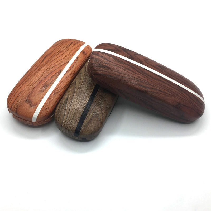Étui à lunettes en grain de bois