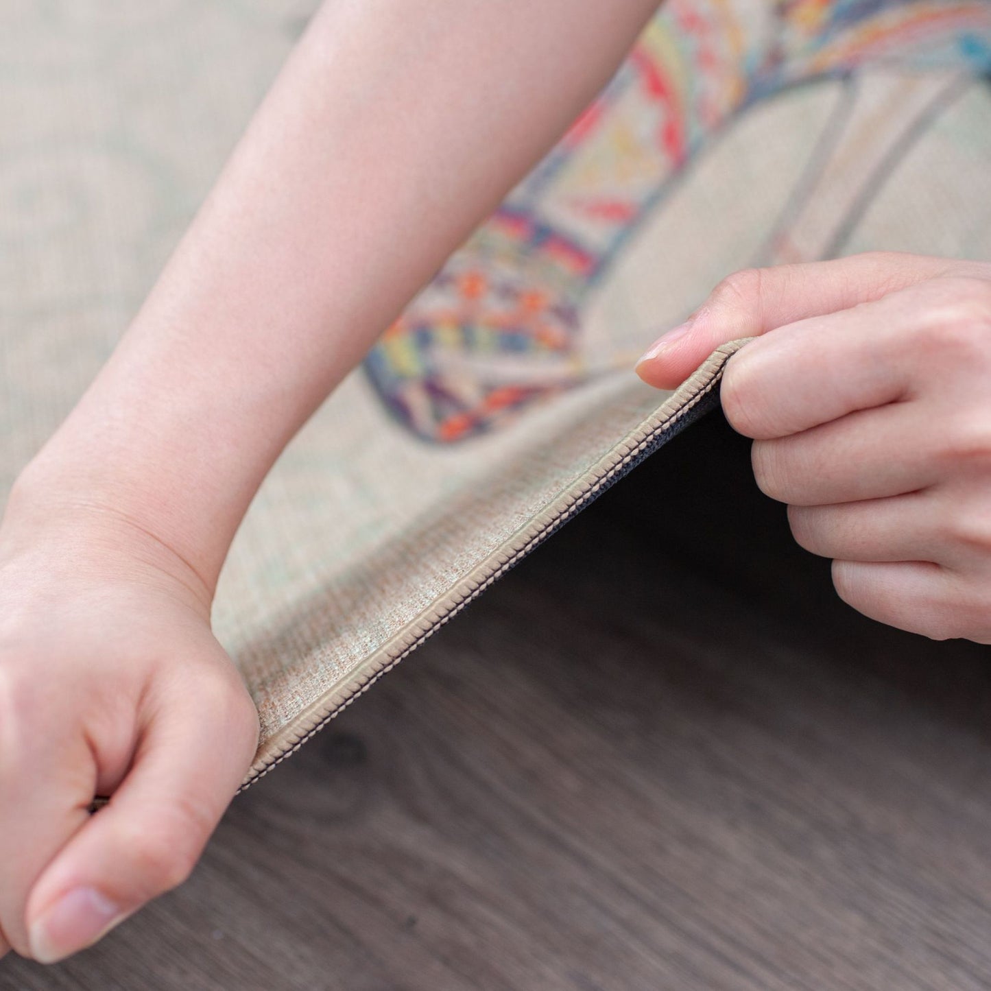 Tapis de yoga en lin et caoutchouc naturel - LUXARAH