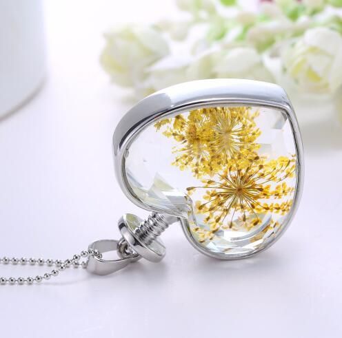 Collares colgantes de cristal de moda