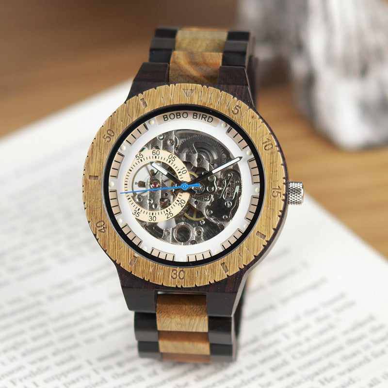 Montre mécanique automatique en bois - LUXARAH