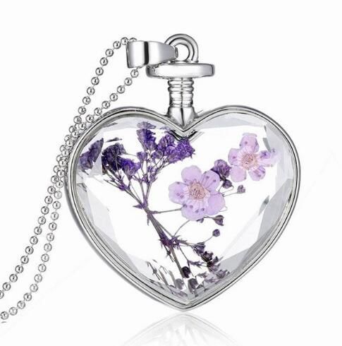 Collares colgantes de cristal de moda