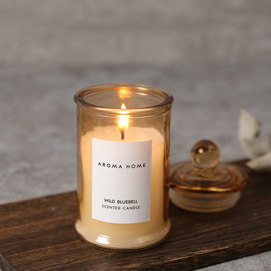 Bougie d'aromathérapie en cire de soja en forme de théière