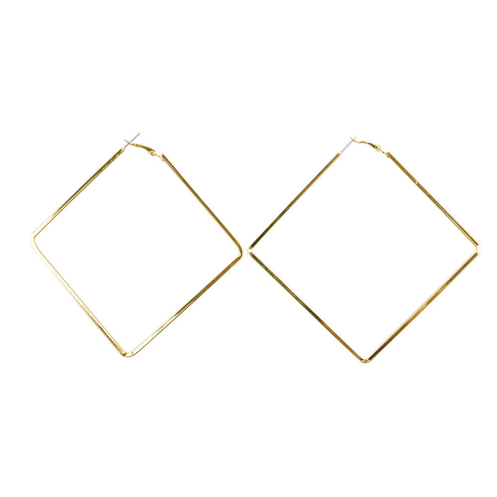 Boucles d'oreilles géométriques en diamant pour femme