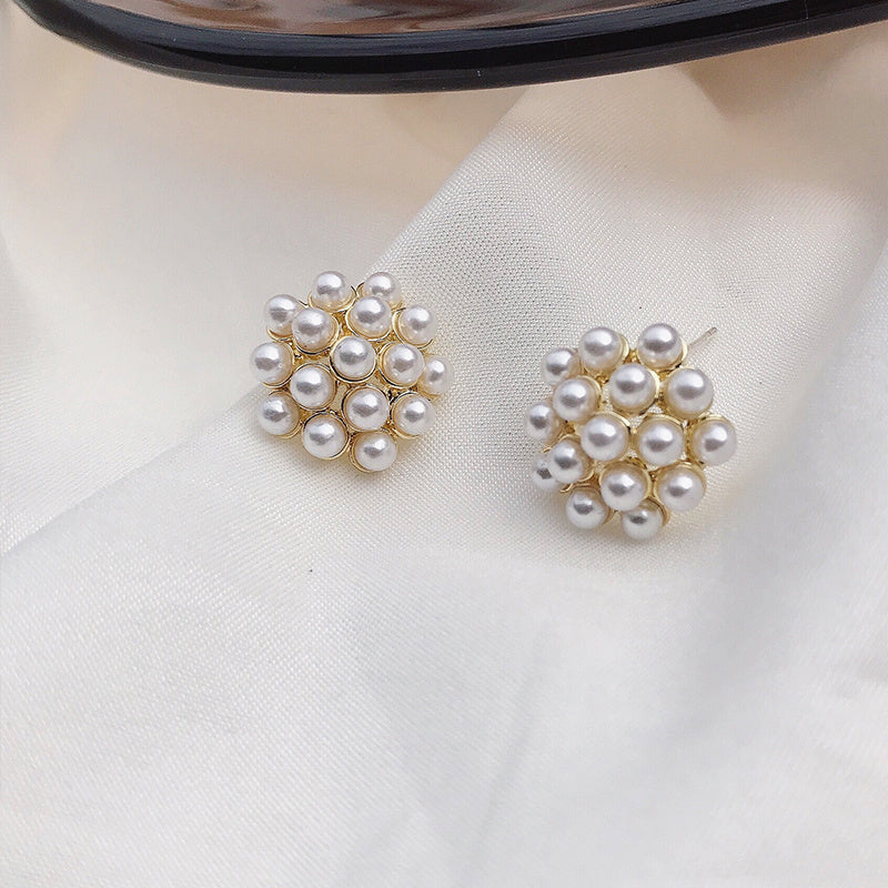 Boucles d'oreilles ananas, étoile de mer perle