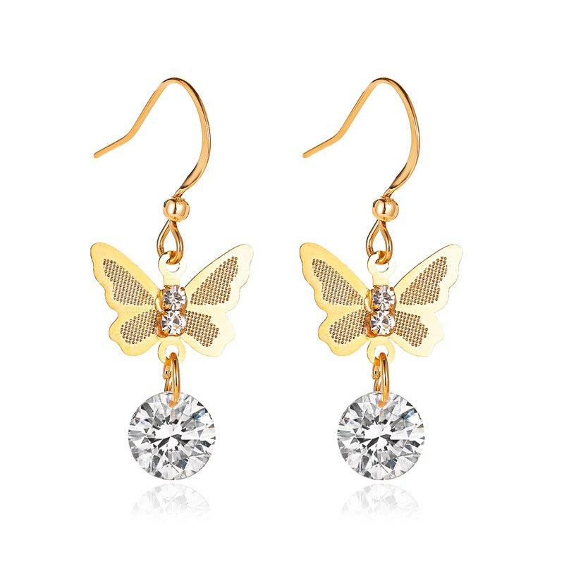 Boucles d'oreilles Chic & Brillantes - Zircon Éclatant, Élégance Tendance