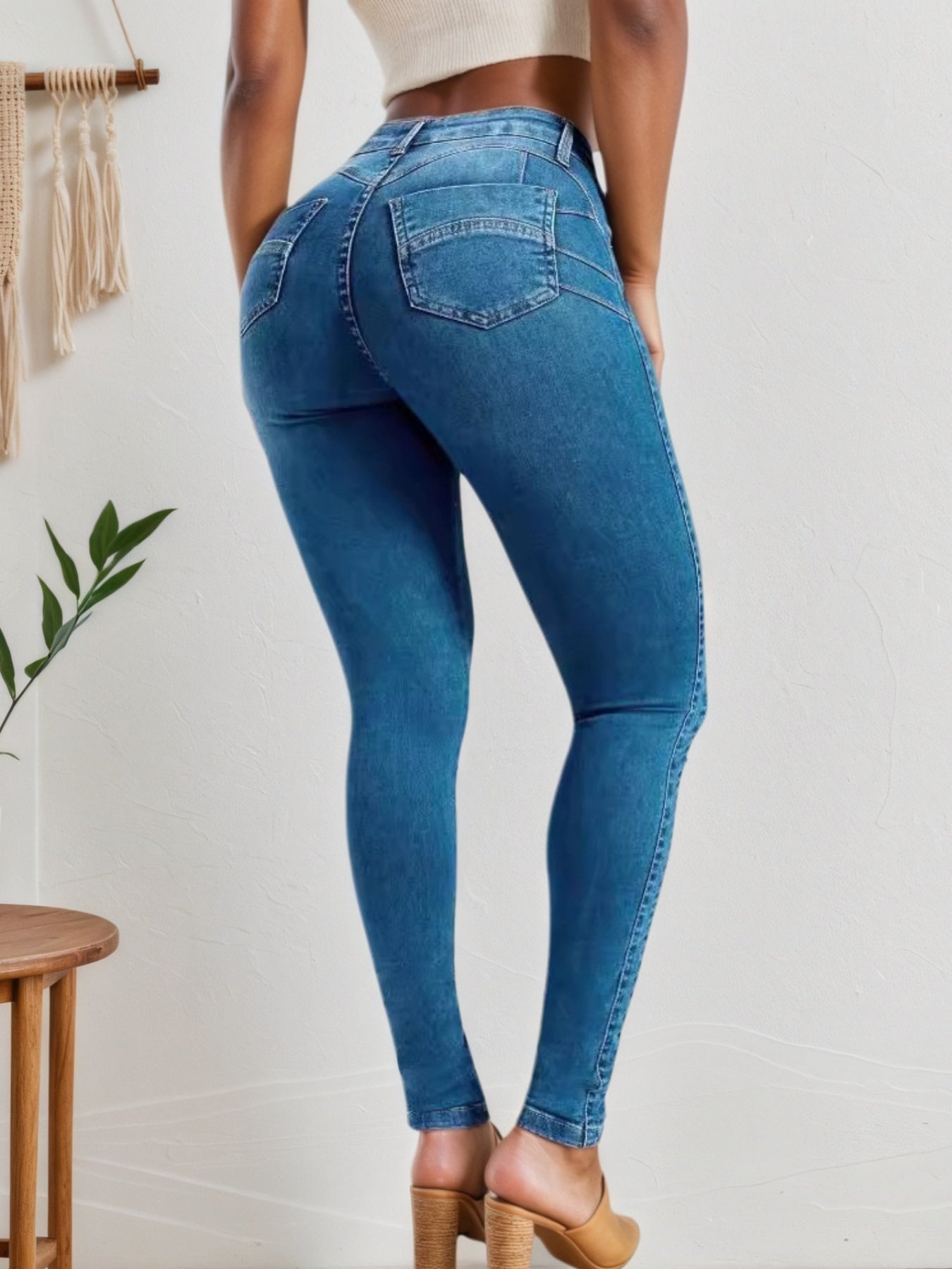 Jean moulant polyvalent quatre saisons pour femmes - LUXARAH
