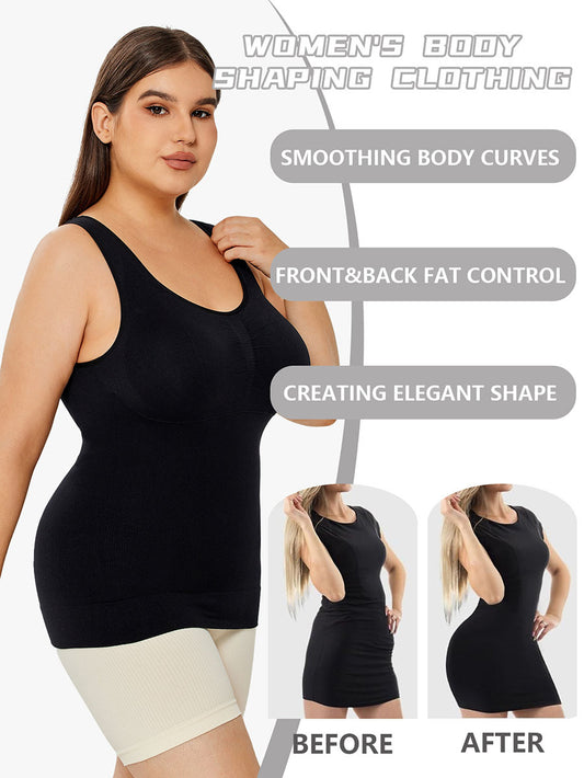 Camisole en coton extensible pour femme avec soutien-gorge intégré