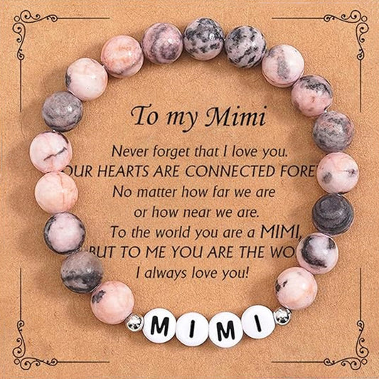 Bracelet tendance en pierre naturelle rose et rouge, motif zèbre, arbre de vie, idéal pour une grande ou une petite sœur, bijou d'anniversaire pour fille ou garçon