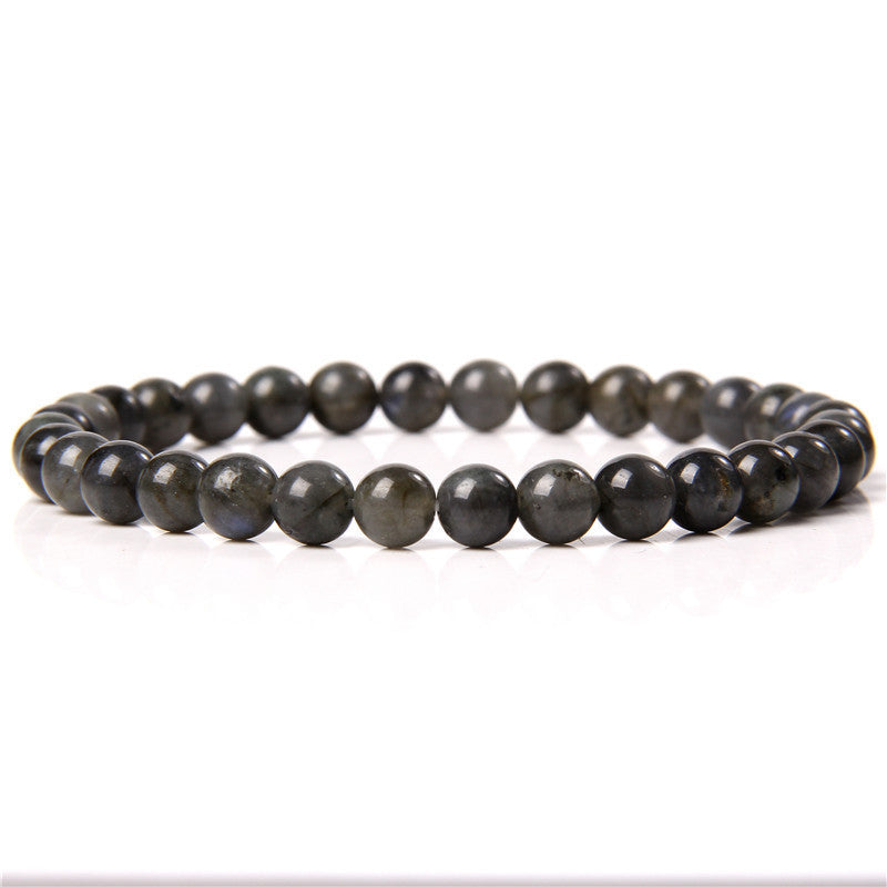 Bracelet en pierre naturelle de 6 mm, tissé à la main, bracelet énergétique - LUXARAH