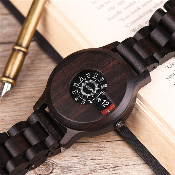 Montre en bois de bambou
