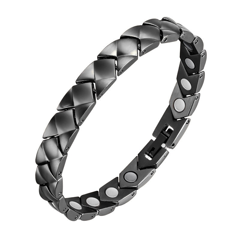 Bracelet énergétique tendance pour femme en titane pur - LUXARAH