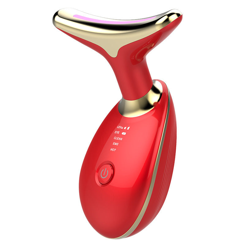 Appareil de massage thermique EMS pour le cou, lifting et raffermissement, micro-courant électrique, anti-rides - LUXARAH