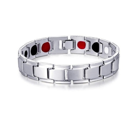 Bracelet 4 en 1 pour homme, magnétique, en titane, pour la santé et l'arthrite - LUXARAH