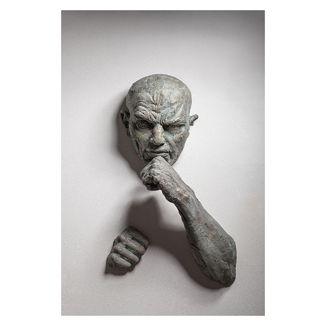 Sculpture moderne abstraite, peinture murale sur toile, tableau Art déco