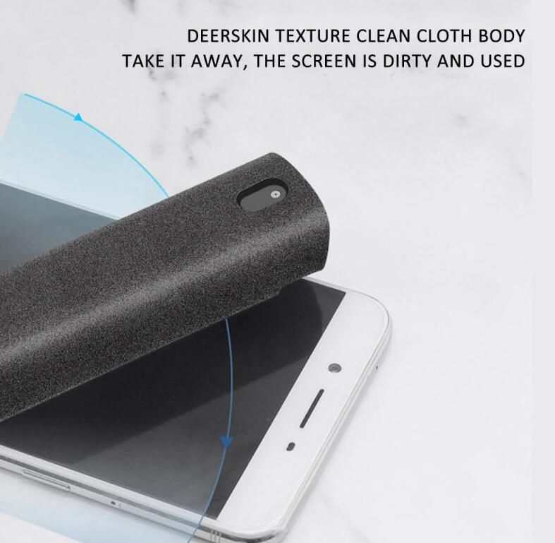 Kit de nettoyage d'écran 2 en 1 pour téléphone et ordinateur, avec chiffon en microfibre pour éliminer la poussière