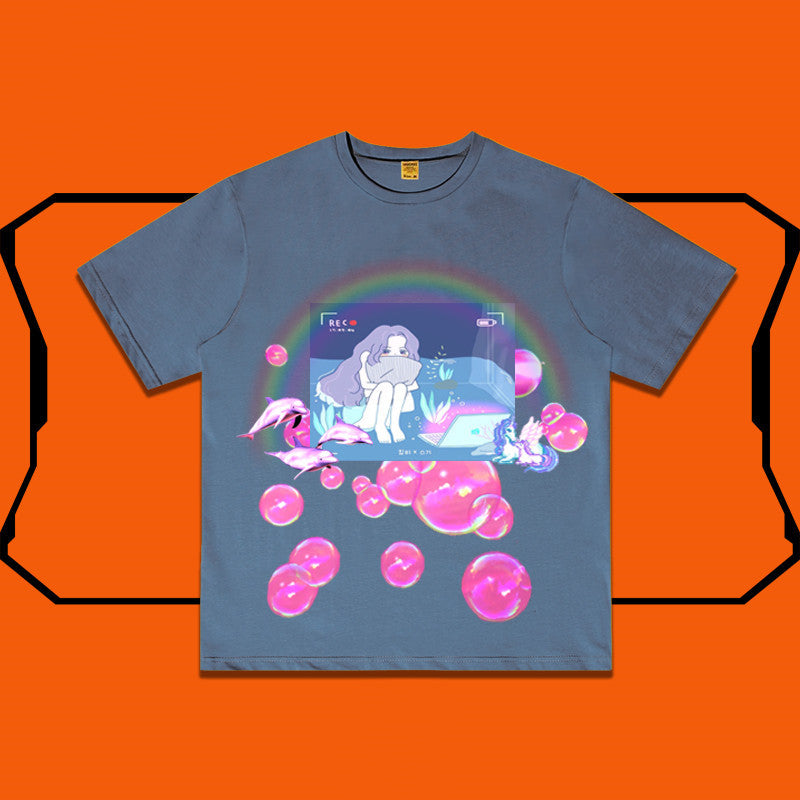 T-shirt polyvalent surdimensionné et irrégulier personnalisé - LUXARAH