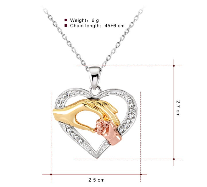 Colliers en chaîne noire pour hommes, 3 couleurs, pendentifs en forme de cœur, pour couples, bijoux coréens en cristal, pour filles et femmes