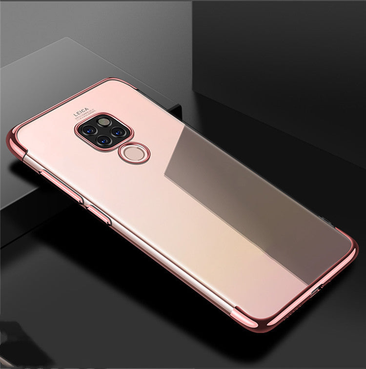 Coque transparente en TPU pour téléphone portable, trois sections