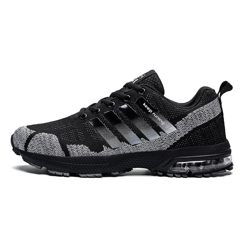 Chaussures de sport respirantes et décontractées pour hommes, tissées volantes, coussin d'air, pour le fitness et la course à pied - LUXARAH