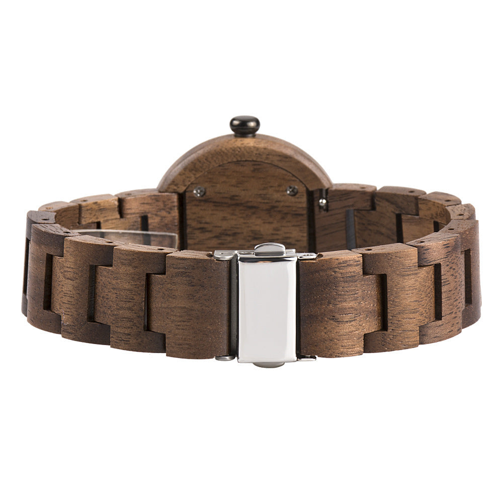 Montre en bois de bambou, montre pour femme, montre à mouvement à quartz