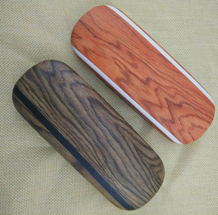 Étui à lunettes en grain de bois