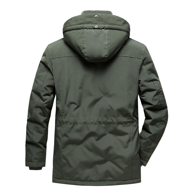 Manteau en coton avec doublure en laine d'agneau