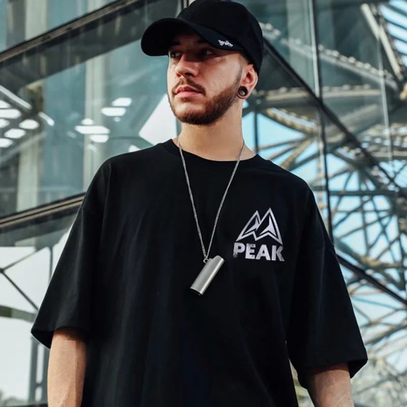 T-shirt ample oversize à manches courtes pour homme - LUXARAH