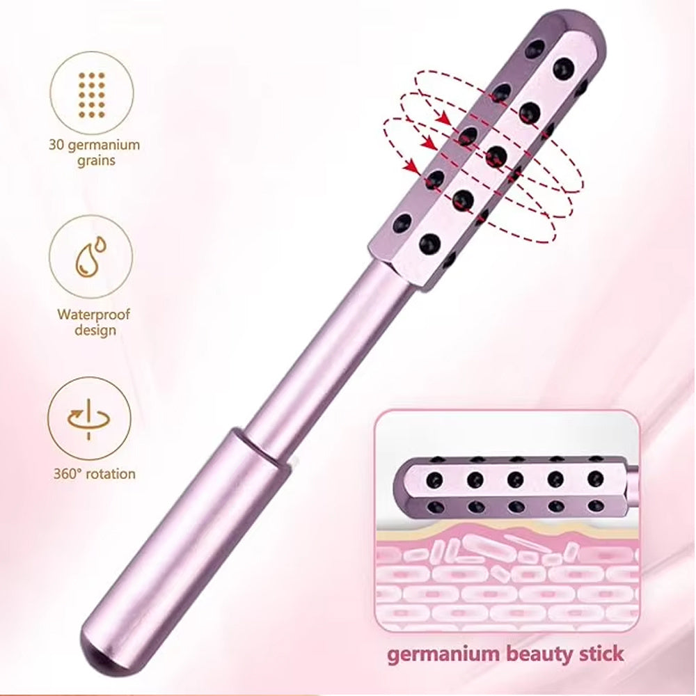 30 bâtons de massage en germanium, rouleau de massage pour le visage, barre de lifting du visage, masseur facial anti-rides, outil de soins de la peau, rouleau de massage pour le visage Derma Rolling - LUXARAH