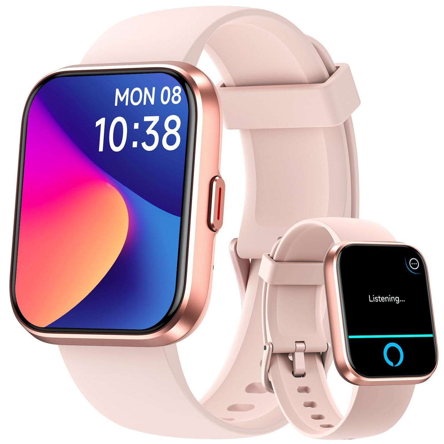 Montre de sport intelligente, appels Bluetooth, moniteur de fréquence cardiaque, pression artérielle, santé - LUXARAH