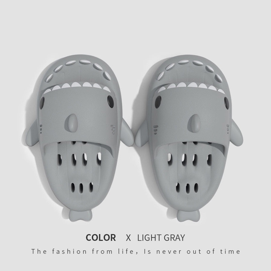 Chaussons requin avec trous de drainage, chaussures de douche pour femmes, séchage rapide, EVA, sandales de plage - LUXARAH