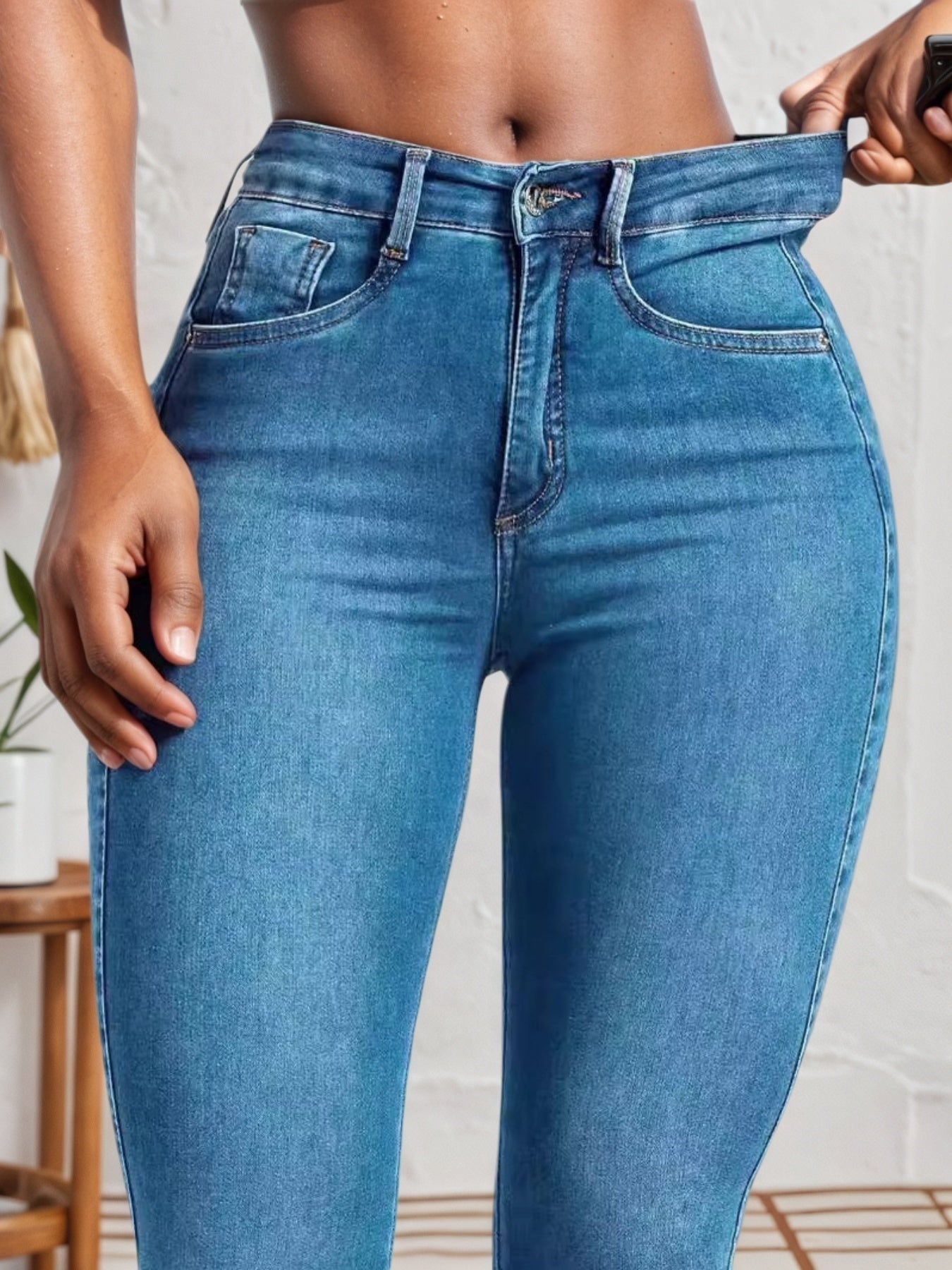 Jean moulant polyvalent quatre saisons pour femmes - LUXARAH