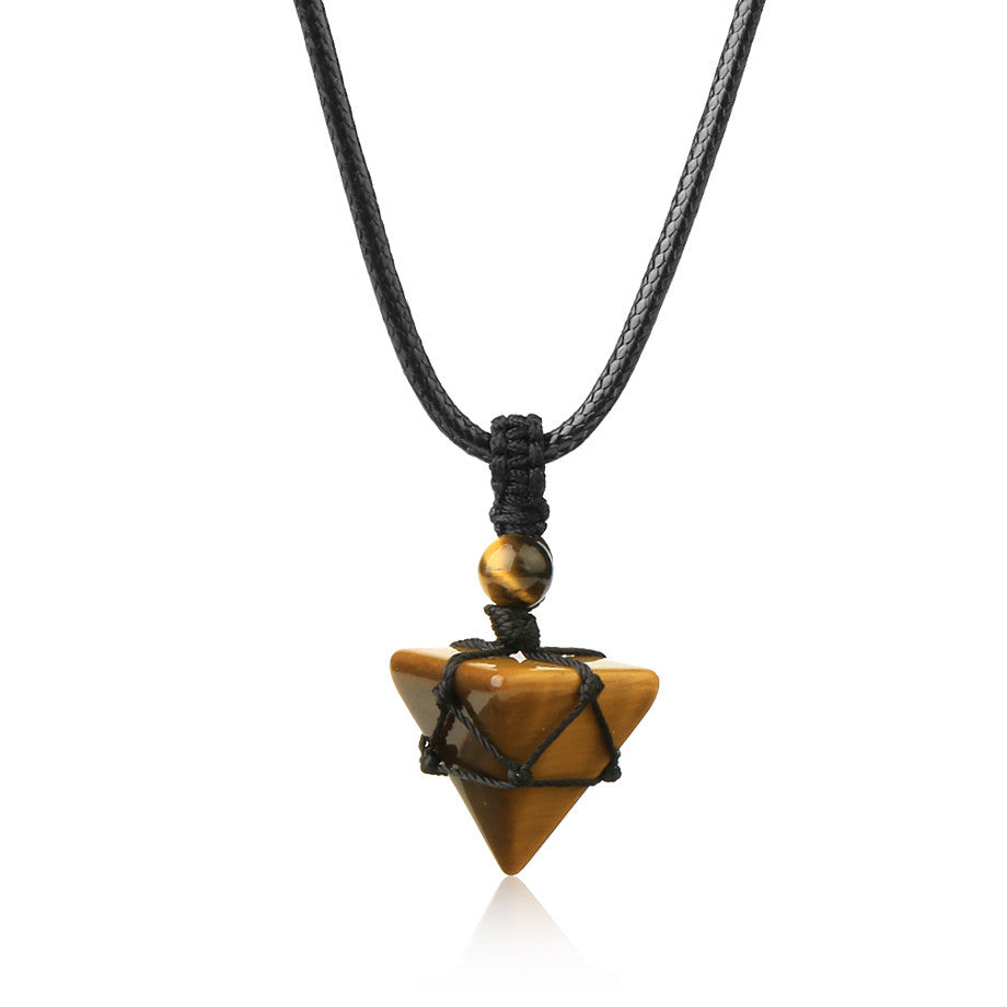Crystal and natural stone necklaces for men and women