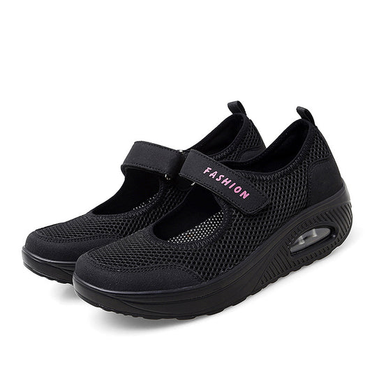 Chaussures de course en maille tendance pour femmes - LUXARAH