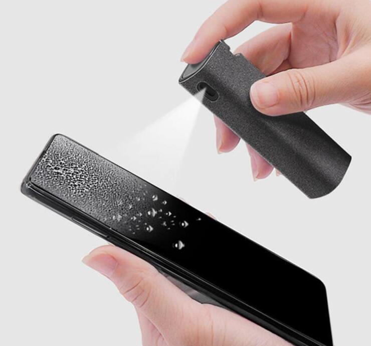 Kit de nettoyage d'écran 2 en 1 pour téléphone et ordinateur, avec chiffon en microfibre pour éliminer la poussière