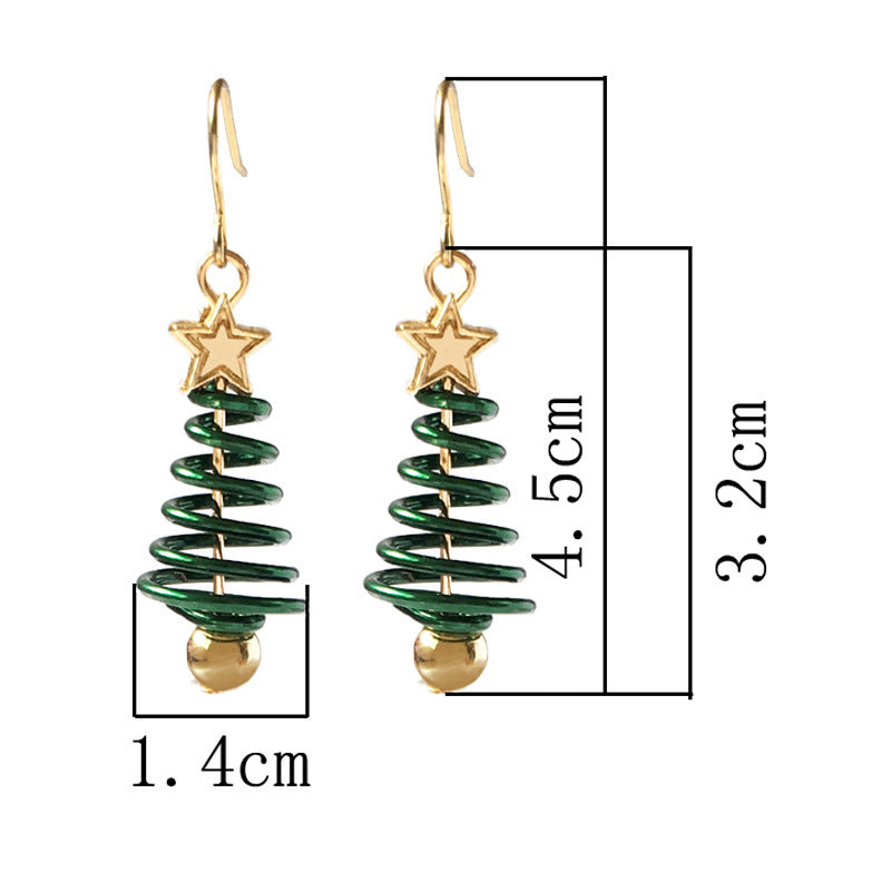 Boucles d'oreilles de Noël DIY en forme d'étoile et d'arbre de Noël