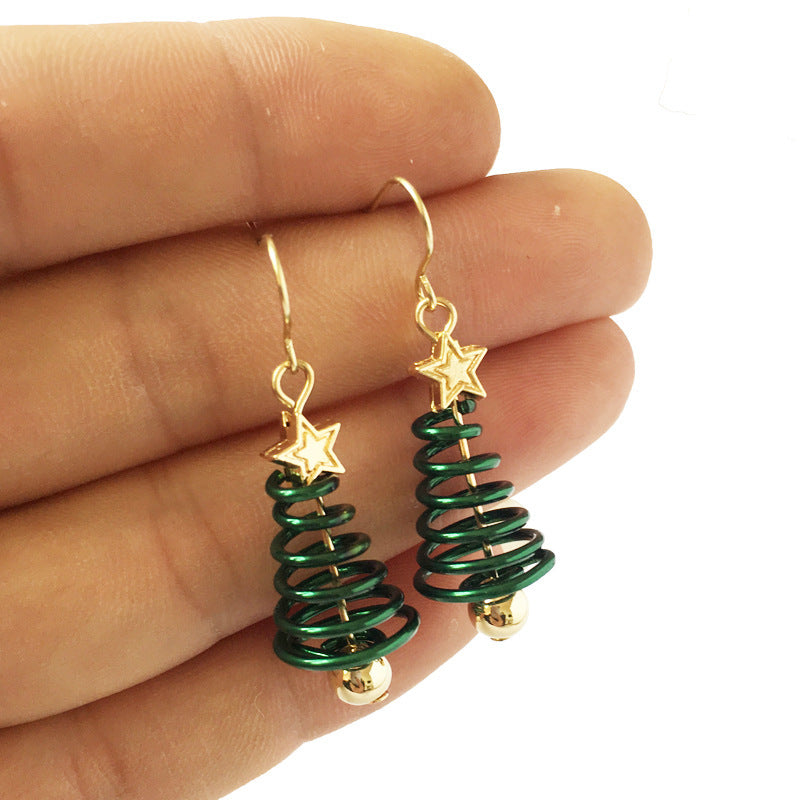 Boucles d'oreilles de Noël DIY en forme d'étoile et d'arbre de Noël