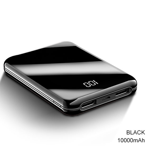 Batterie externe 8 W, chargeur portable à charge rapide avec double sortie USB pour téléphone
