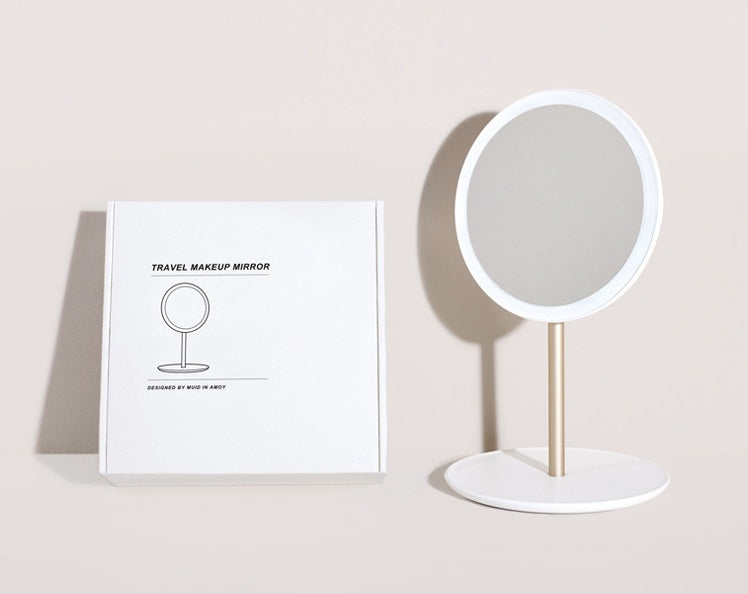 Miroir de maquillage pliable Ă LED - LUXARAH