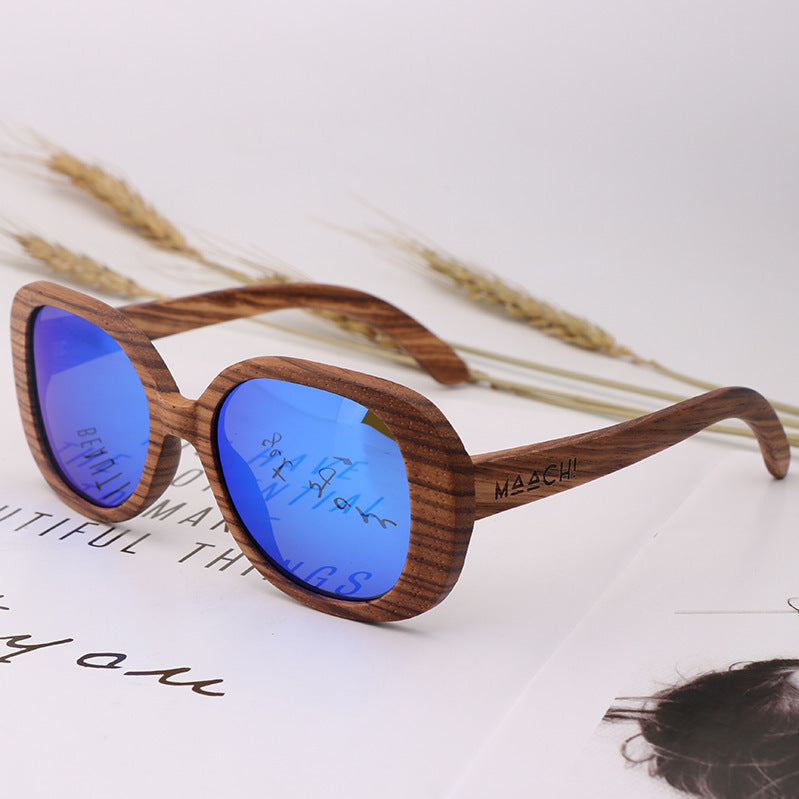 Lunettes de cyclisme en bambou et bois pour hommes et femmes