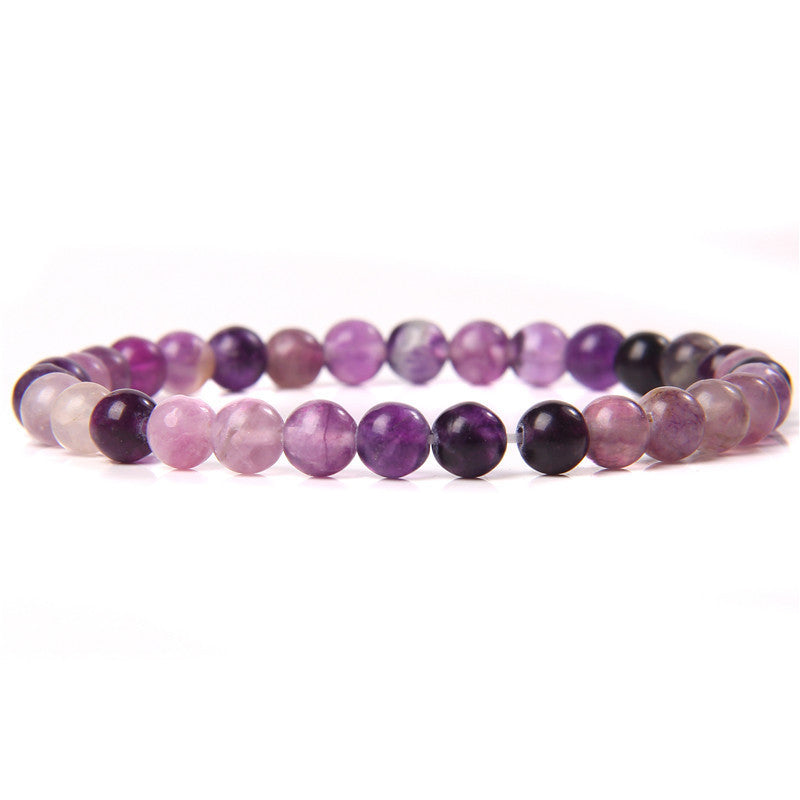 Bracelet en pierre naturelle de 6 mm, tissé à la main, bracelet énergétique - LUXARAH