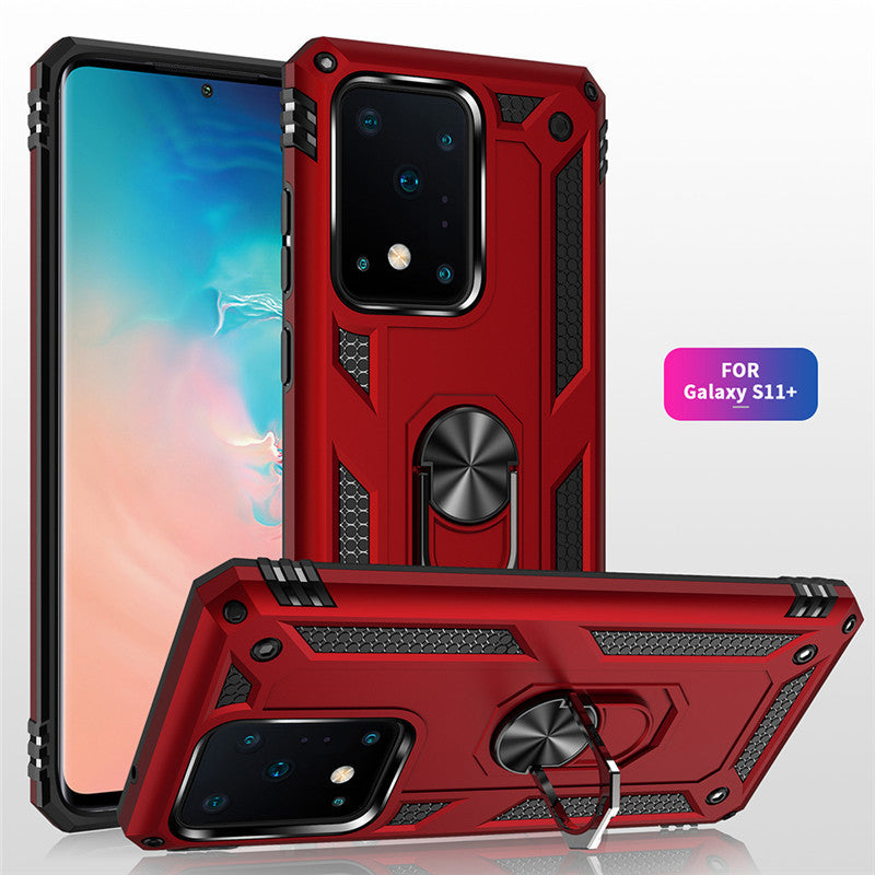 Coque de protection anti-chute militaire pour téléphone portable Samsung S20 avec anneau de support A81