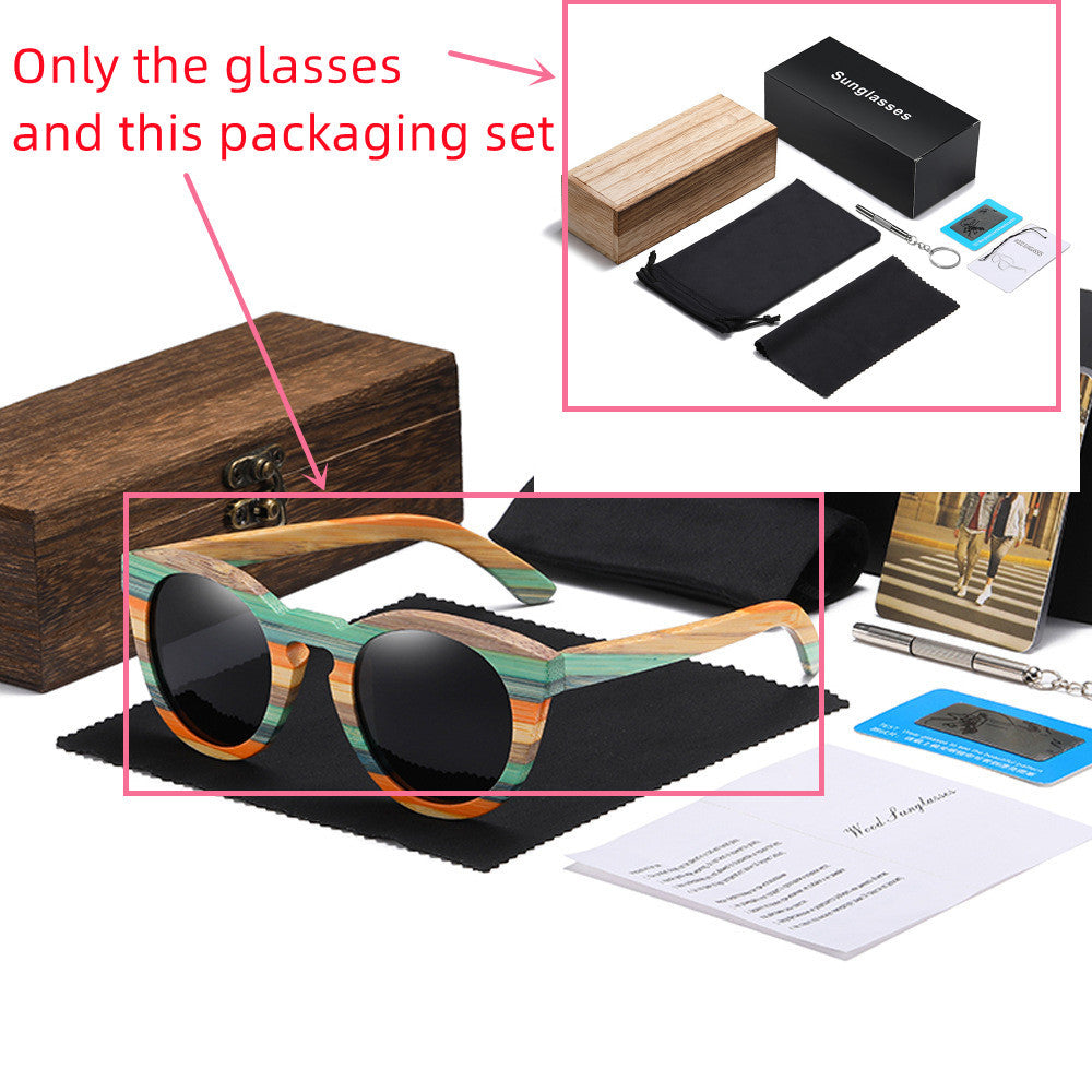 Lunettes de soleil polarisées en bois de bambou